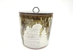 高取焼　窯変　水指（保護箱付）